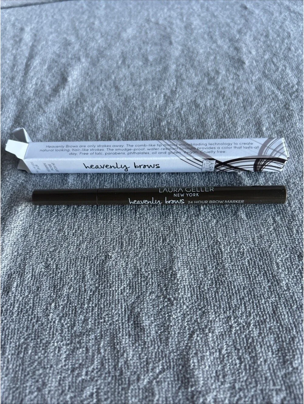 LOT OF 2- Laura Geller Heavenly Brows 24 Hour Brow Marker MEDIUM BROWN -NIB